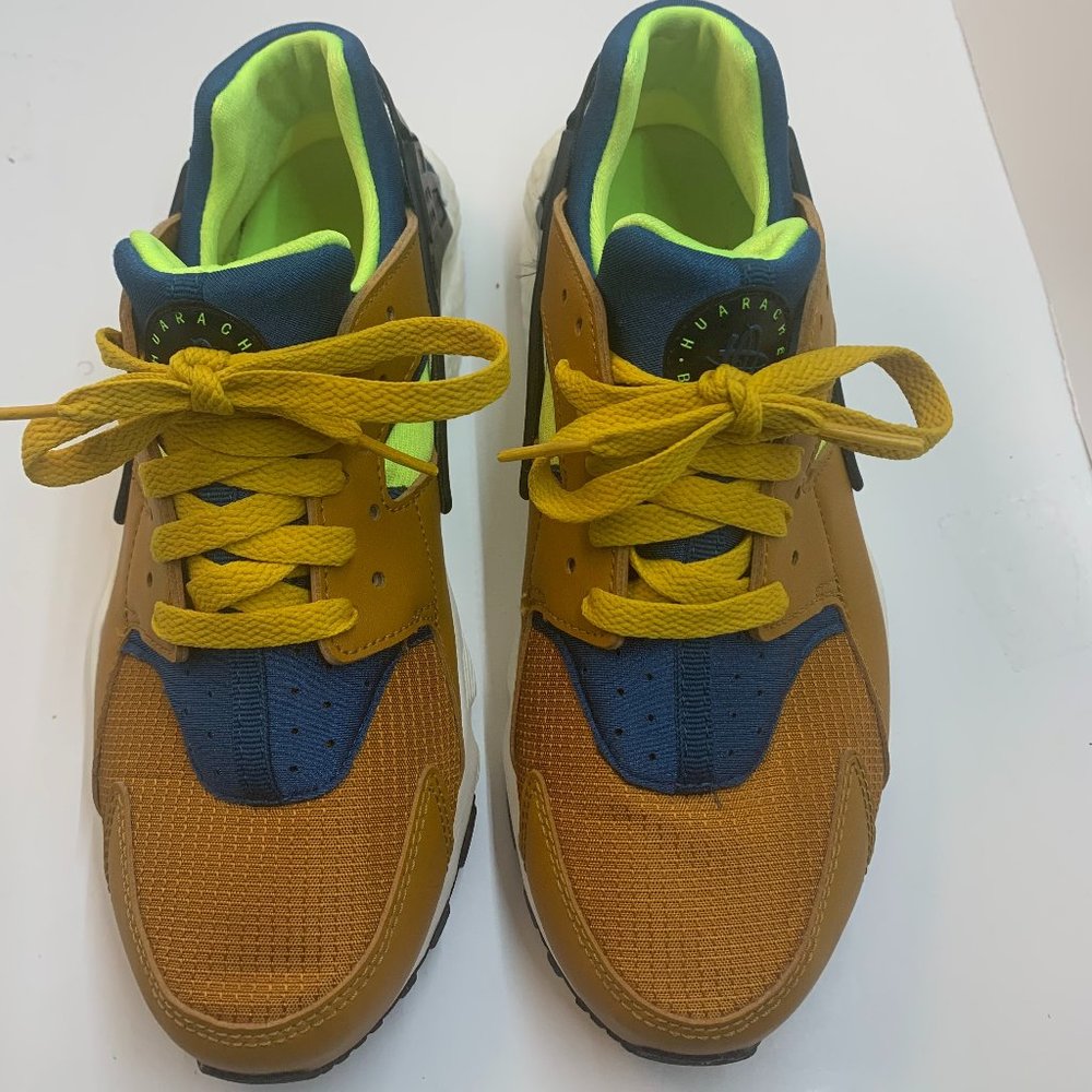 Nike Hurache Neon/Blue/ Brown